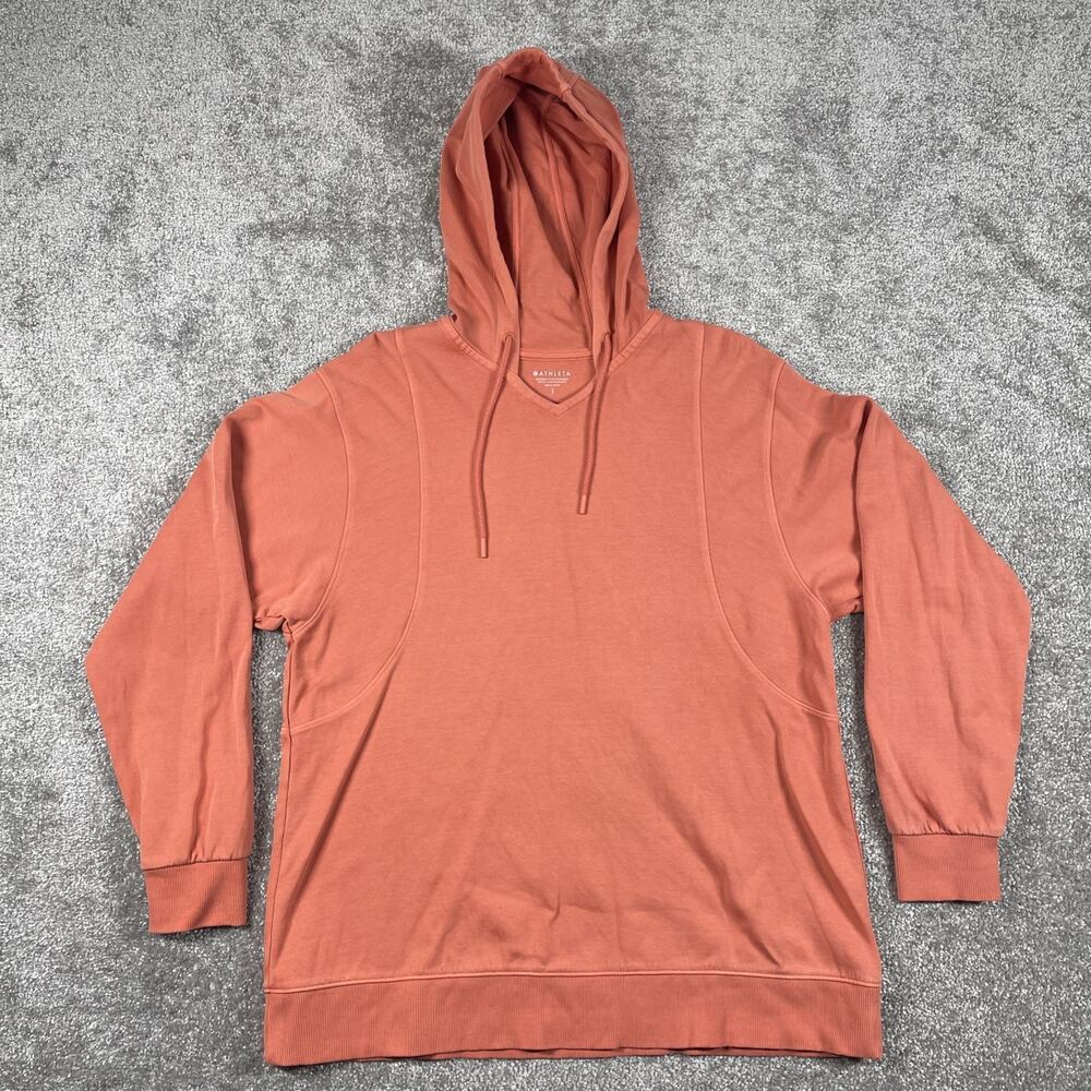 Athleta Hoodie Womens Small Sundown Organic Cotton Oversized Yoga Comfy Cozy